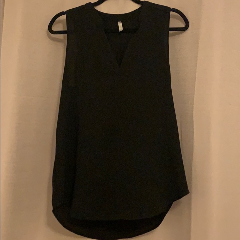 Couture Black V-Neck Blouse